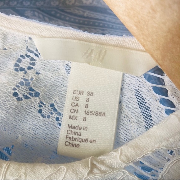H&M | Eggshell Lace Top Shift Dress - Picture 5 of 6
